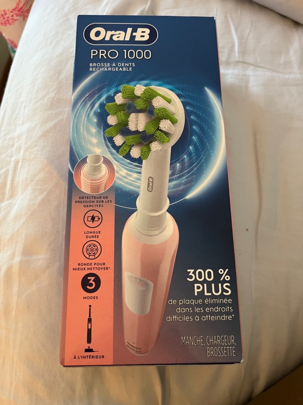 Oral-B PRO 1000 Electric Toothbrush - Pink